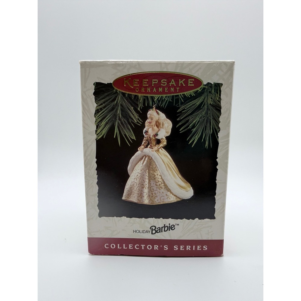 Hallmark Keepsake‎ Ornament Holiday Barbie Collector Series 1994 Handcrafted